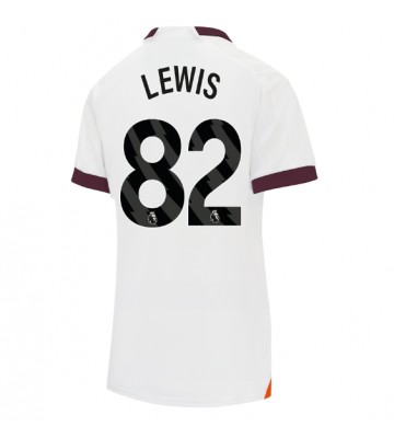 Manchester City Rico Lewis #82 Udebanetrøje Dame 2023-24 Kort ærmer